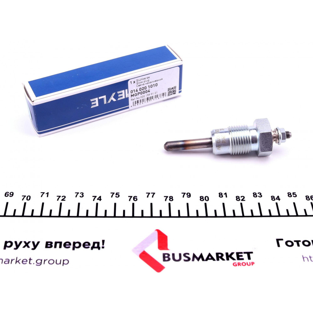 Свічка розжарювання MB OM615-617 (11V) (M18x1.5/10s) (з пальчиком)