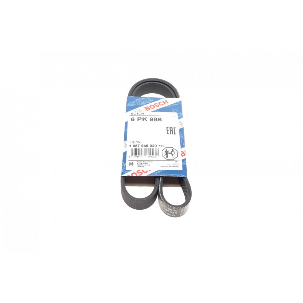 Ремінь генератора BMW 1 (F20/F21)/3 (F30/F80) 1.6i 11-/Honda Civic VII/FR-V 1.7i 01- (6PK986)