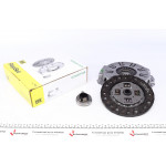 Комплект зчеплення Kia Rio 1.3/1.5 16V 00-05 (d=200mm) (+вижимний) 