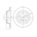 Диск гальмівний (задній) BMW 5 (E39) 95-03 (298x10) 