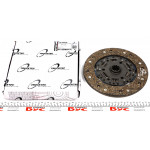 Диск зчеплення MB 208-310 (d=228мм) 