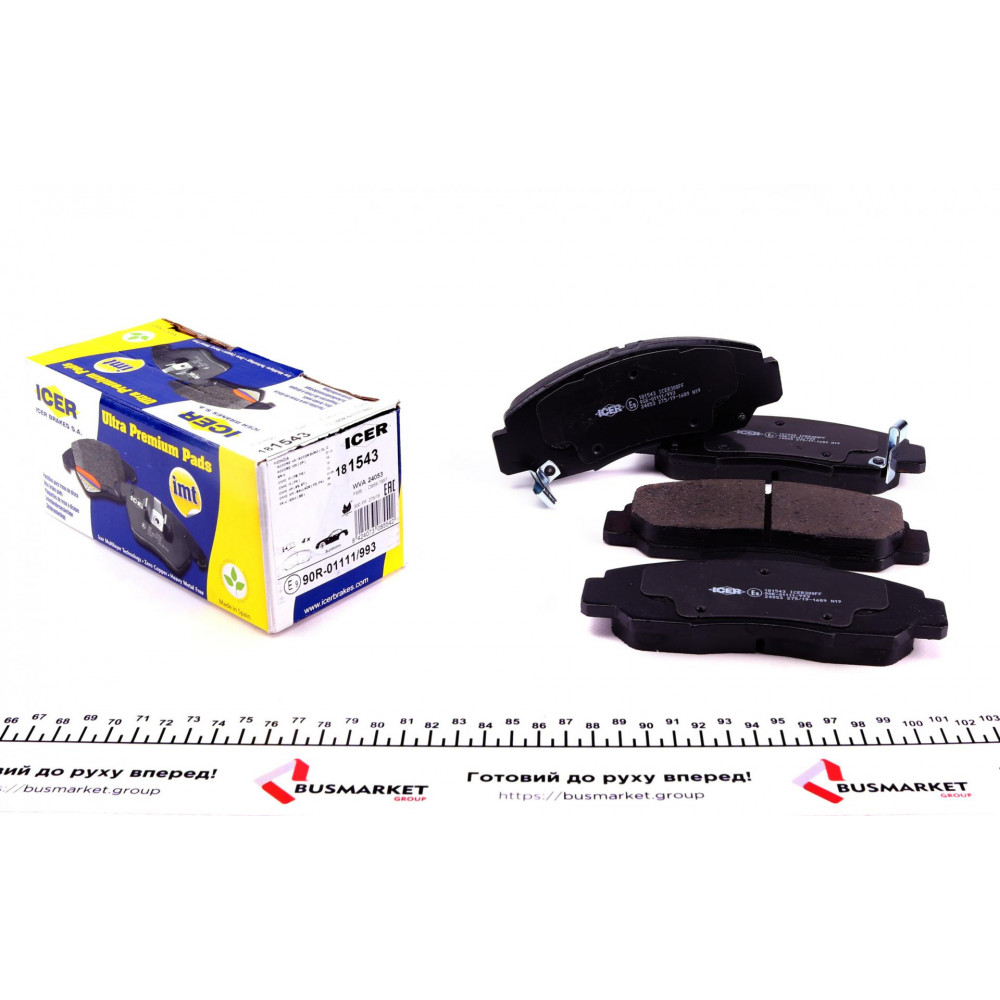 Колодки гальмівні (передні) Honda Civic VIII/IX 06-/FR-V 04-/Accord VII/VIII 03-