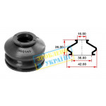 Пильник опори кульової рульового наконечника (універсальний) (36х16x26) 