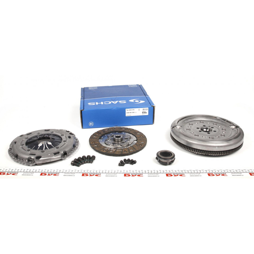 Демпфер + комплект зчеплення VW T5 1.9TDI 03-09 (62kw/63kw/75kw/77kw)
