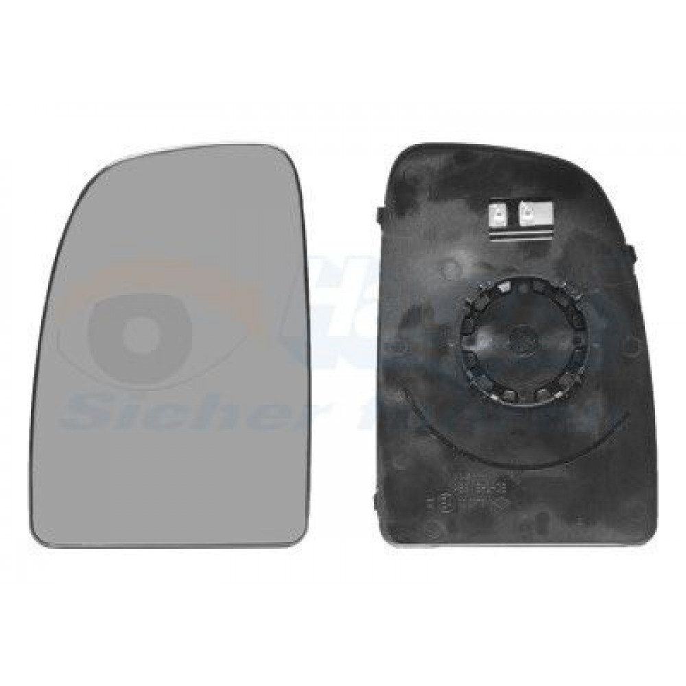 Скло дзеркала (з підігрівом) Citroen Jumper/Fiat Ducato/Peugeot Boxer 06- (L) (верхн.)