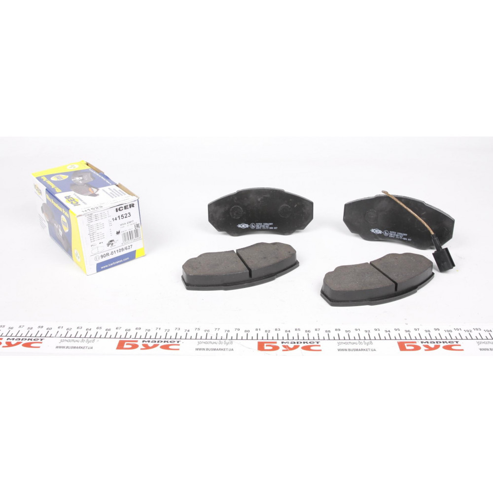 Колодки гальмівні (передні) Citroen Jumper 02-/Fiat Ducato/Peugeot Boxer 98- R15 (+датчик)