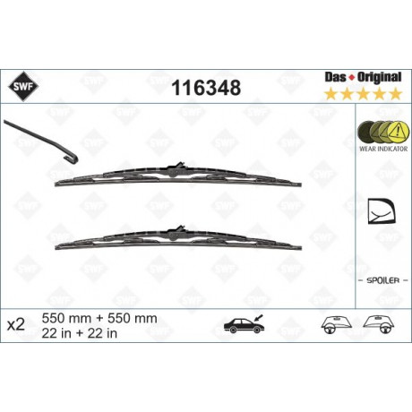 Щітки склоочисника (550/550mm) Audi A6/A8 94-05
