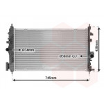 Радіатор охолодження Opel Insignia A/Chevrolet Malibu 1.6-2.4 08- 