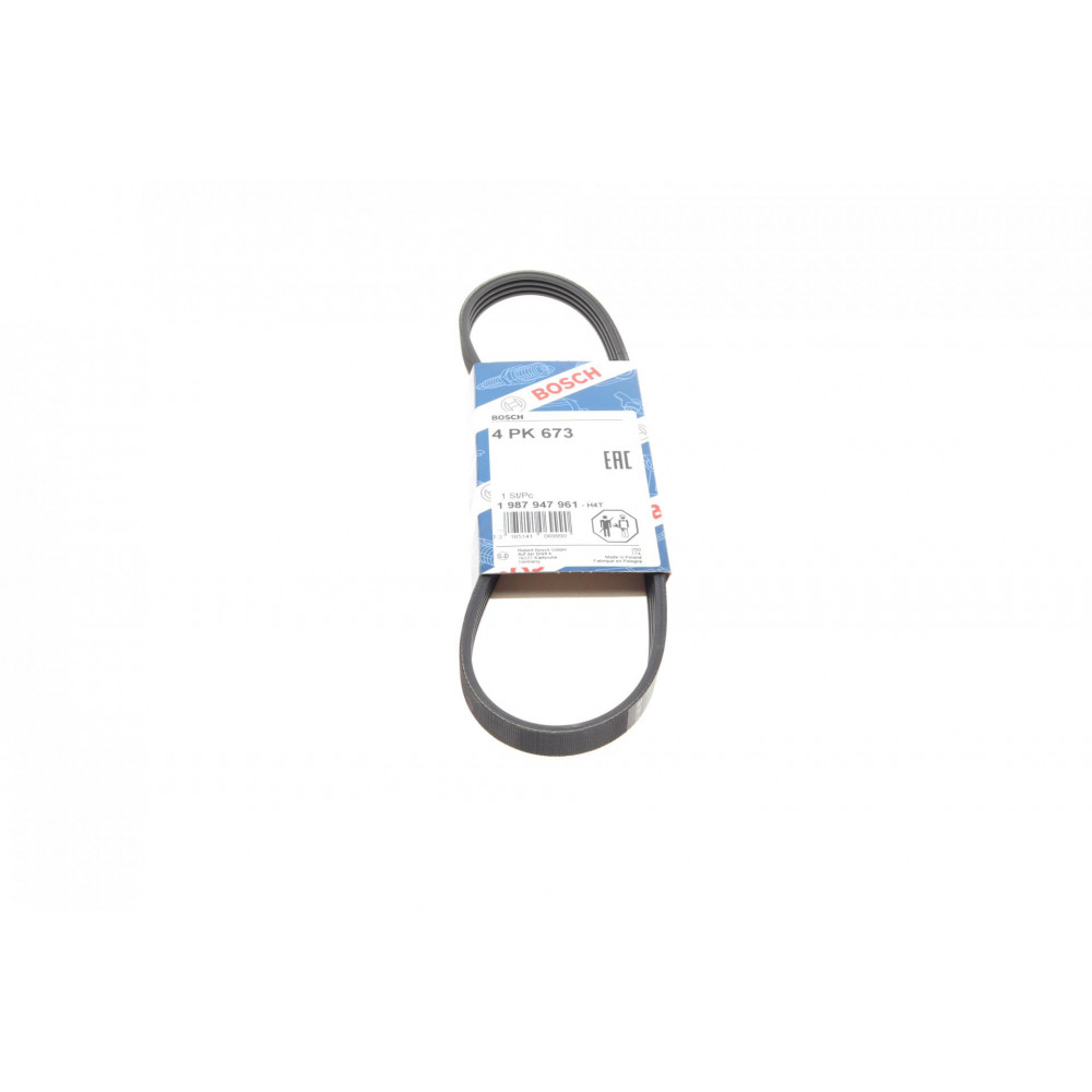 Ремінь генератора Hyundai i10/i20/i30 1.1/1.6CRDi 08-13/Fiat Doblo/Punto/Stilo 1.2/1.4 01- (4PK673)