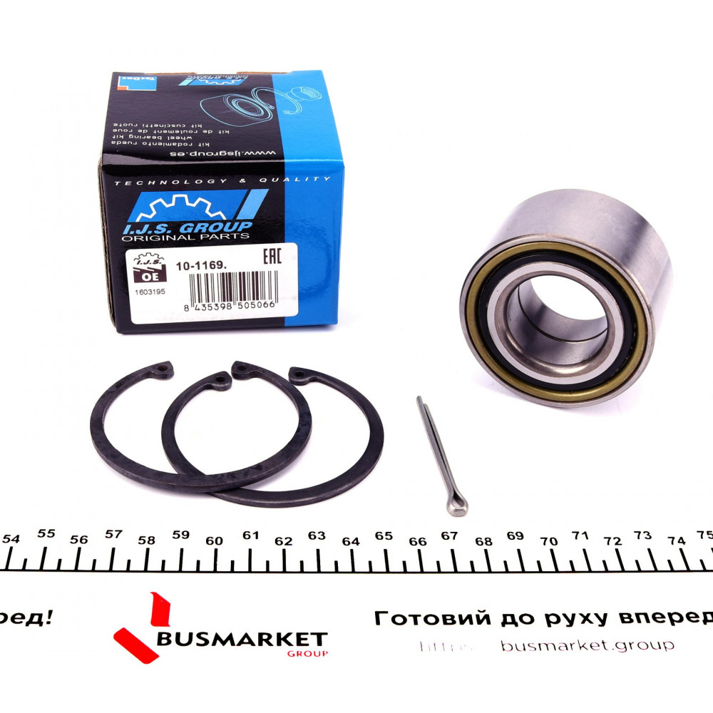 Підшипник маточини (передньої) Opel Astra F/Combo/Kadett/Vectra (34x66x37)(к-кт)