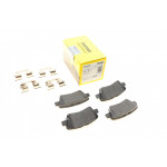 Колодки гальмівні (задні) Kia Ceed/Rio/Optima/Hyundai Accent/i10/i20/i30/Elantra 10- (Akebono) Q+ 