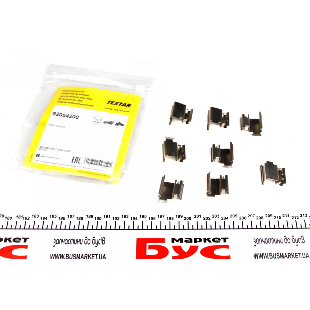 Планка супорта (переднього/заднього) прижимна (к-кт) VW Crafter/Fiat Doblo/MB Vito(W639) (Bosch) 06-