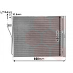 Радіатор кондиціонера BMW 7 (F01-F04) 09-15 N63/N74 