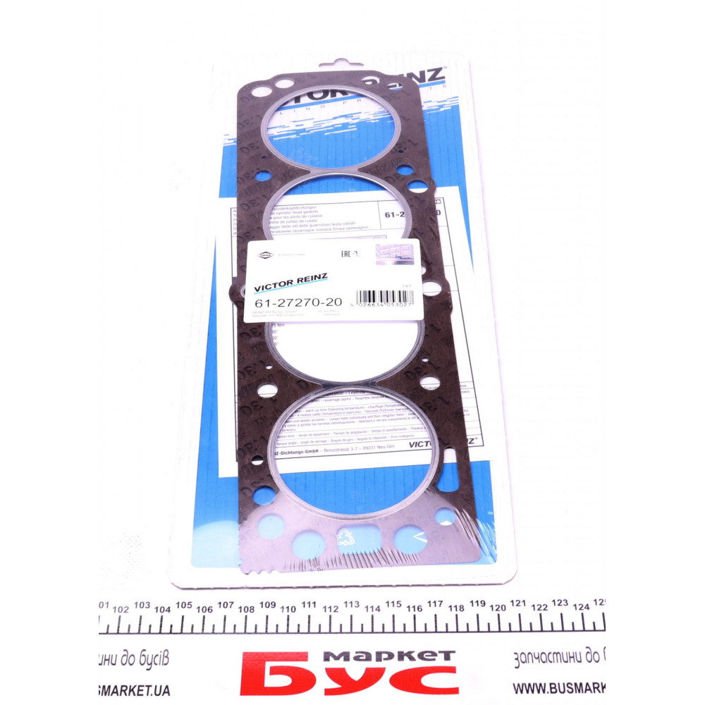 Прокладка ГБЦ Opel Combo 1.6 -94, Ø80,50mm, 1,30mm