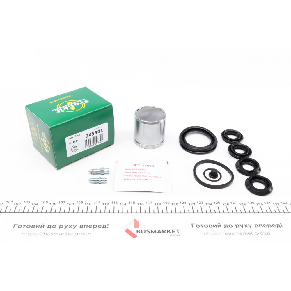 Ремкомплект супорта (переднього) Renault Twingo 93- (d=45mm) (+поршень) (Bendix)