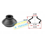 Пильник опори кульової рульового наконечника (універсальний) (12х27x24) 