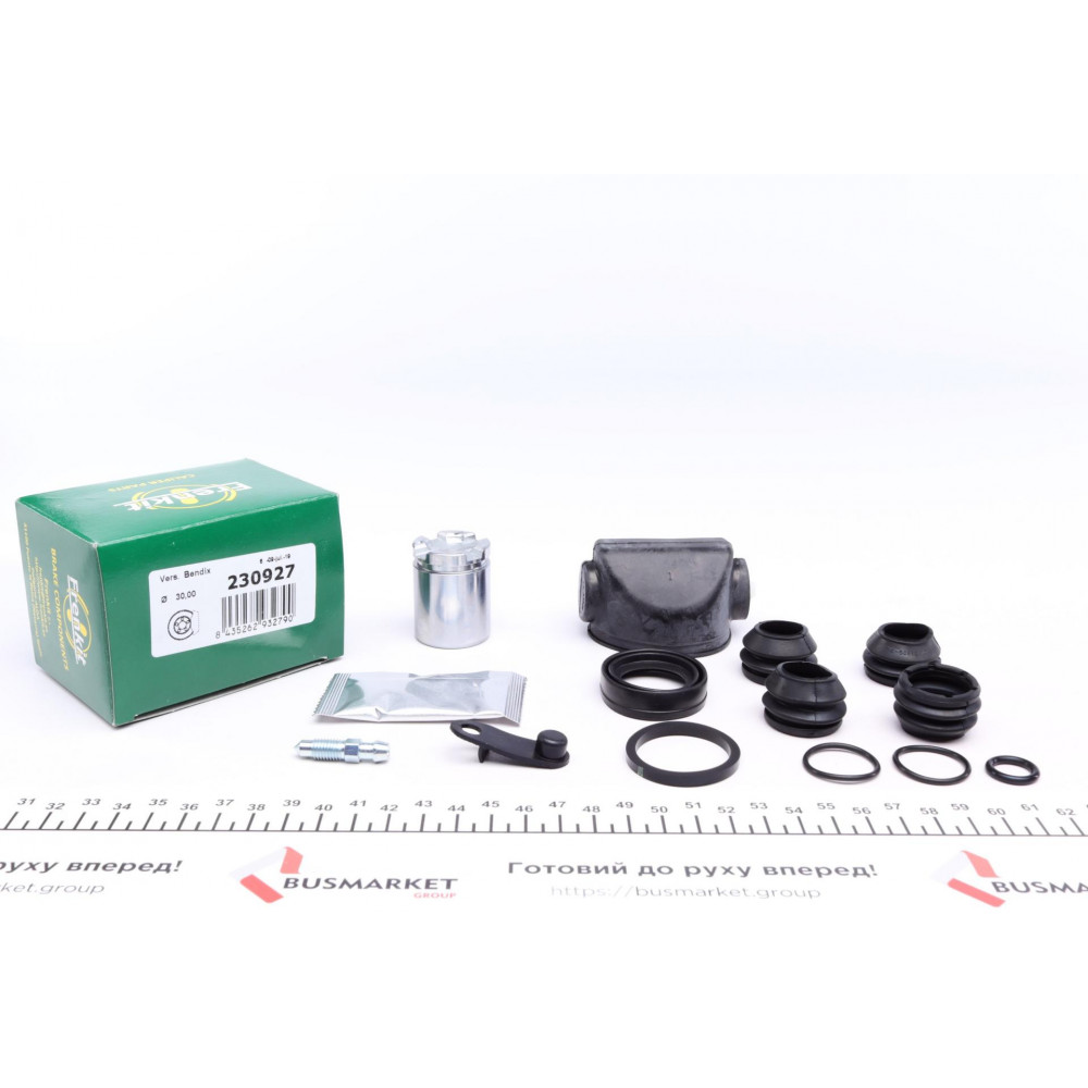 Ремкомплект супорта (заднього) Renault Clio/Megane 96- (d=30mm) (+поршень з механізмом) (Bendix)