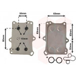 Радіатор масляний Fiat Bravo/Punto 1.4 09- (теплообмінник) 