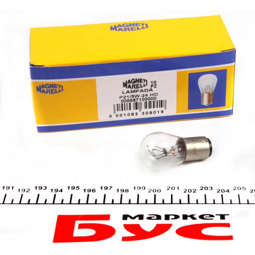 Автолампа P21/5W 24V 21/5W BAY15d Heavy Duty