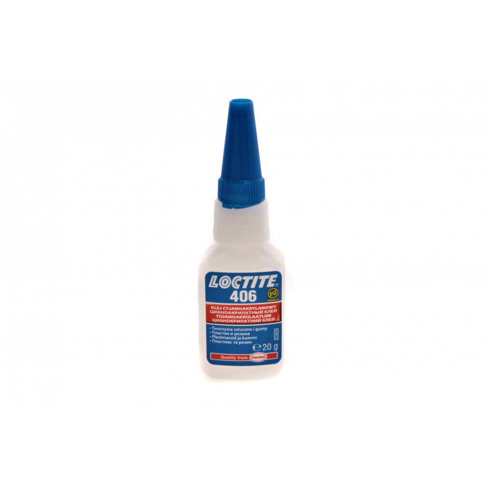 LOCTITE 406 BO20G UA суперклей для резини (-40 до +120°С) висока швидкість склеювання