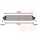 Радіатор інтеркулера Fiat Doblo 1.6/2.0D 10- 