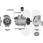 Компресор кондиціонера VW T5 1.9TDI/2.5TDI/5.0TDI 03-10 