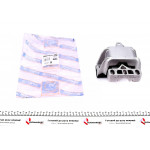 Подушка КПП Audi A3/Skoda Octavia/VW Bora/Golf IV 1.4-2.0/1.9TDI 97-10 (L) 