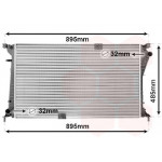 Радіатор охолодження Opel Vivaro 2.5dCi 06-/Renault Master 2.2/2.5dCi 03- 