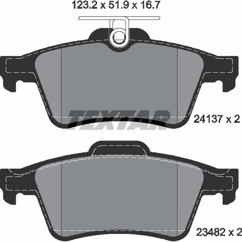 Колодки гальмівні (задні) Ford Connect/Focus II 02- (Teves)