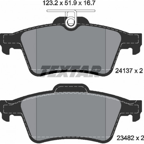 Колодки гальмівні (задні) Ford Connect/Focus II 02- (Teves)