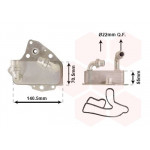 Радіатор масляний Fiat Doblo 2.0 D/Opel Astra J 2.0 CDTI 09- (теплообмінник) 