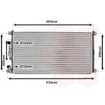 Радіатор охолодження Renault Master 1.9/2.5dCi 01- (+AC) 