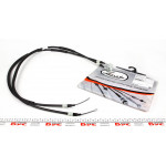 Трос ручника Opel Combo 01- (барабанні гальма) (1235/1040mm) (к-кт) 