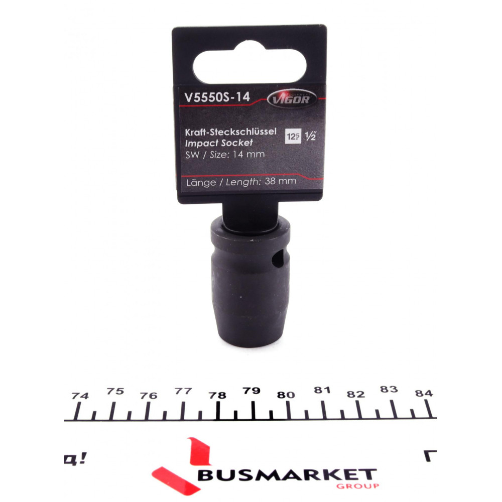 Головка ударна HEX (1/2", 14мм) S