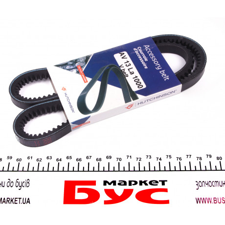 Ремінь генератора MB OM617/VW Passat B2 2.0/2.2 (13x1000)