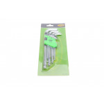 Набір ключів Г-подібних шестигранних (9 шт) (2/ 2,5/ 3/ 4/ 5/ 5,5/ 6/ 8/ 10 мм) 