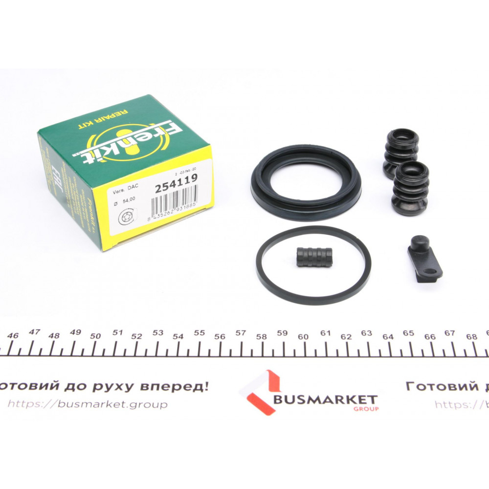 Ремкомплект супорта (переднього) Chevrolet Aveo 11- (d=54mm) (Dac)