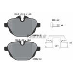 Колодки гальмівні (задні) BMW 5/X3/X5 10- (TRW) 
