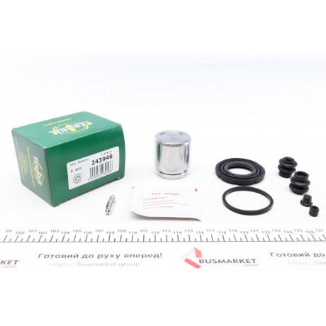 Ремкомплект супорта (заднього) Nissan Qashqai 07- (d=43mm) (+ поршень) (Akebono)