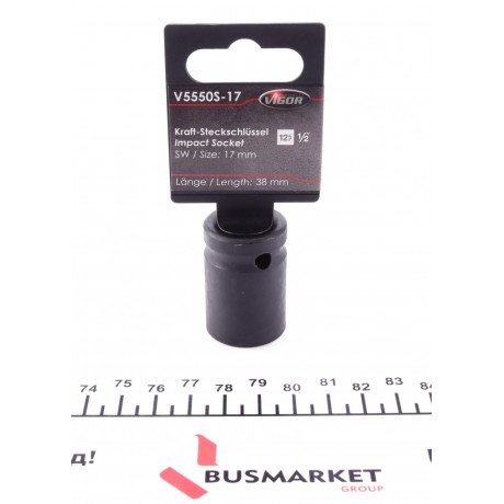 Головка ударна HEX (1/2", 17мм) S