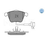 Колодки гальмівні (передні) Audi A3/Seat Leon/Skoda SuperB/VW Golf/Passat 03-15 