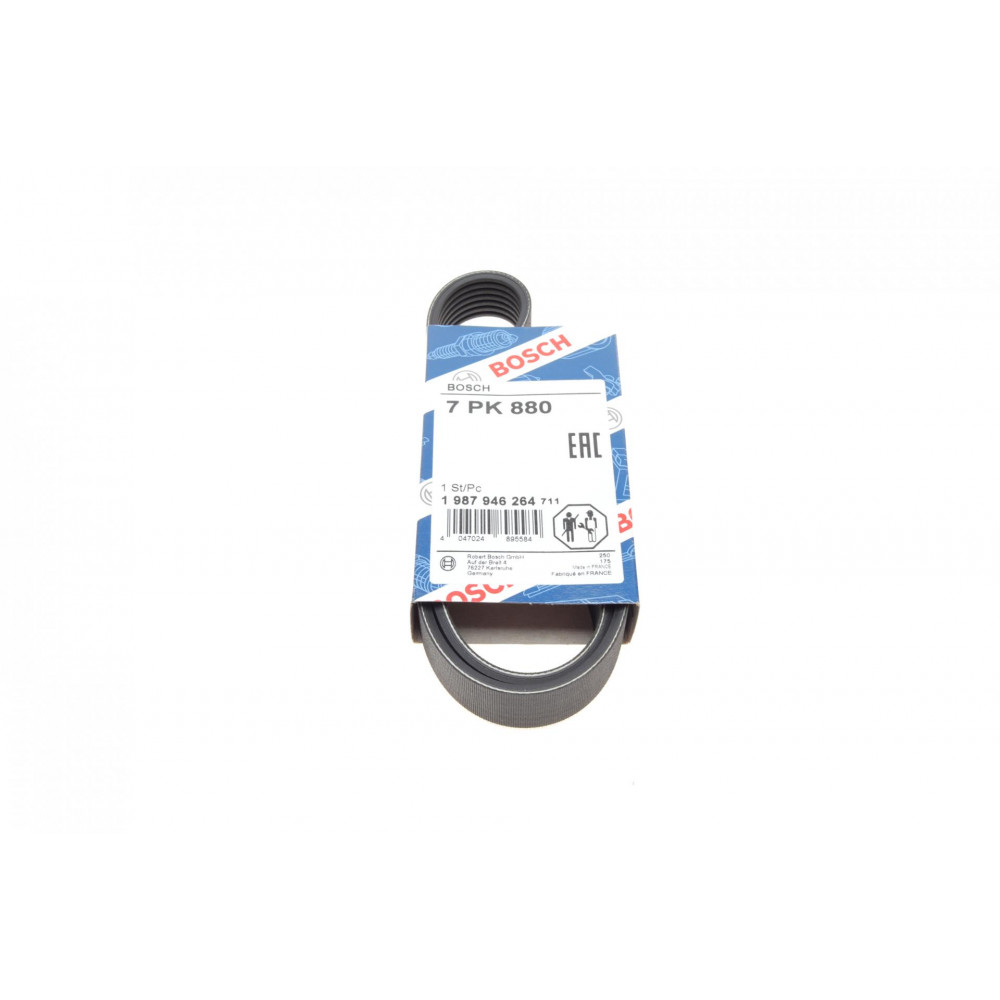 Ремінь генератора Renault Clio 1.2 16V 05-14 (7PK880)