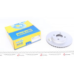 Диск гальмівний (передній) Ford Fiesta 00-08/Focus 98-04/Fusion 02-12 (258x22) (з покр.) (вент.) 