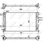 Радіатор охолодження Opel Vectra A/B 1.6-2.2 i/DTI 95-03 
