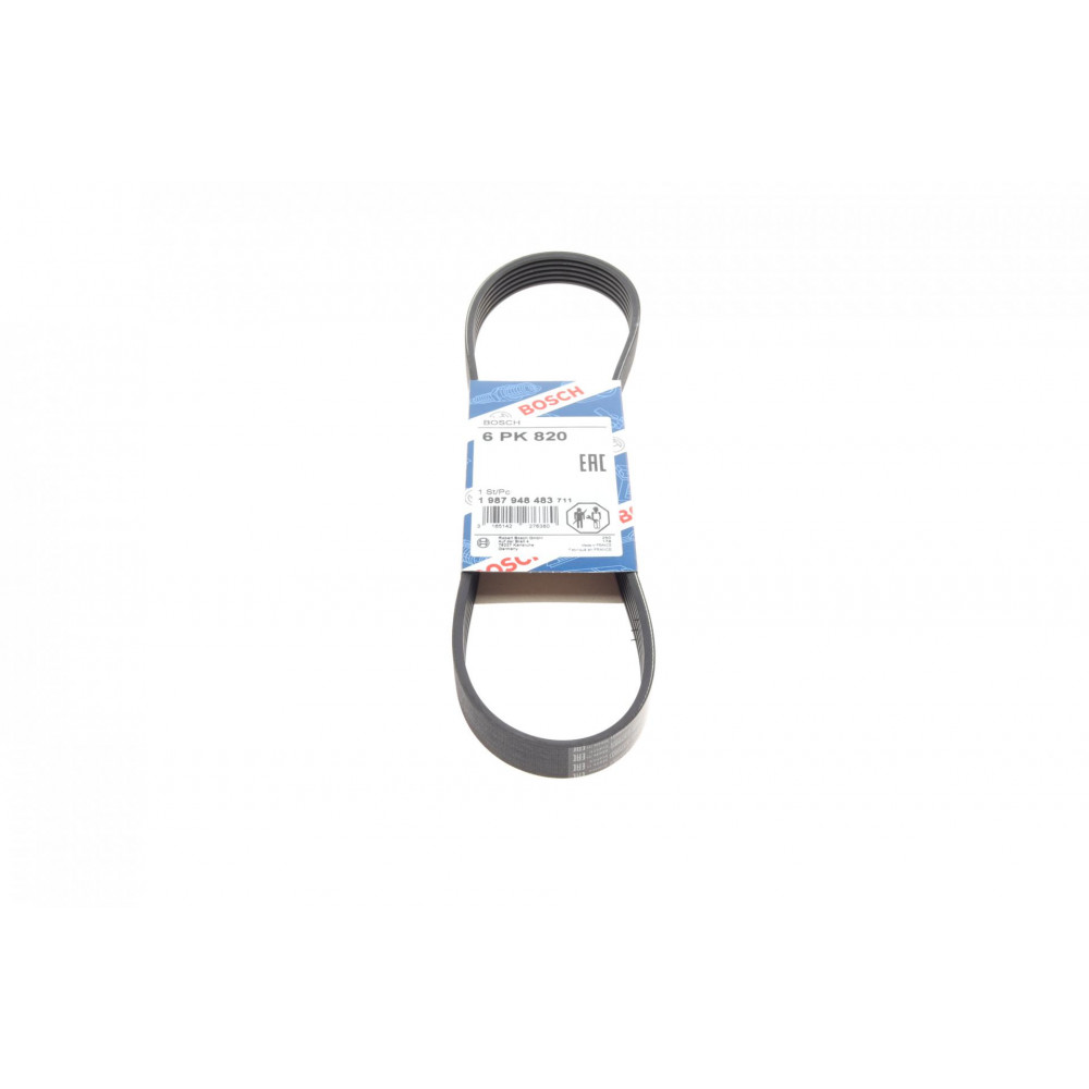 Ремінь генератора VW Polo/Skoda Fabia 1.4/1.9TDI 05-/Nissan Almera/Primera 1.5-1.8 00-08 (6PK820)