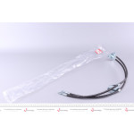 Шланг гальмівний (задній) Ford Transit 2.3/2.2TDCi-3.2TDCi 06- (К-кт) 699,5mm/715mm (M10x1/M12x1) 