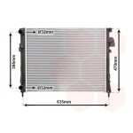 Радіатор охолодження Renault Trafic 1.9dTi/dCi 01- 