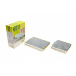 Фільтр салону Citroen C3/C4/Peugeot 207/208 09- (вугільний/антибактеріальний) (к-кт 2шт.) 