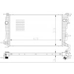 Радіатор охолодження Renault Fluence 1.5D/1.6 10- 