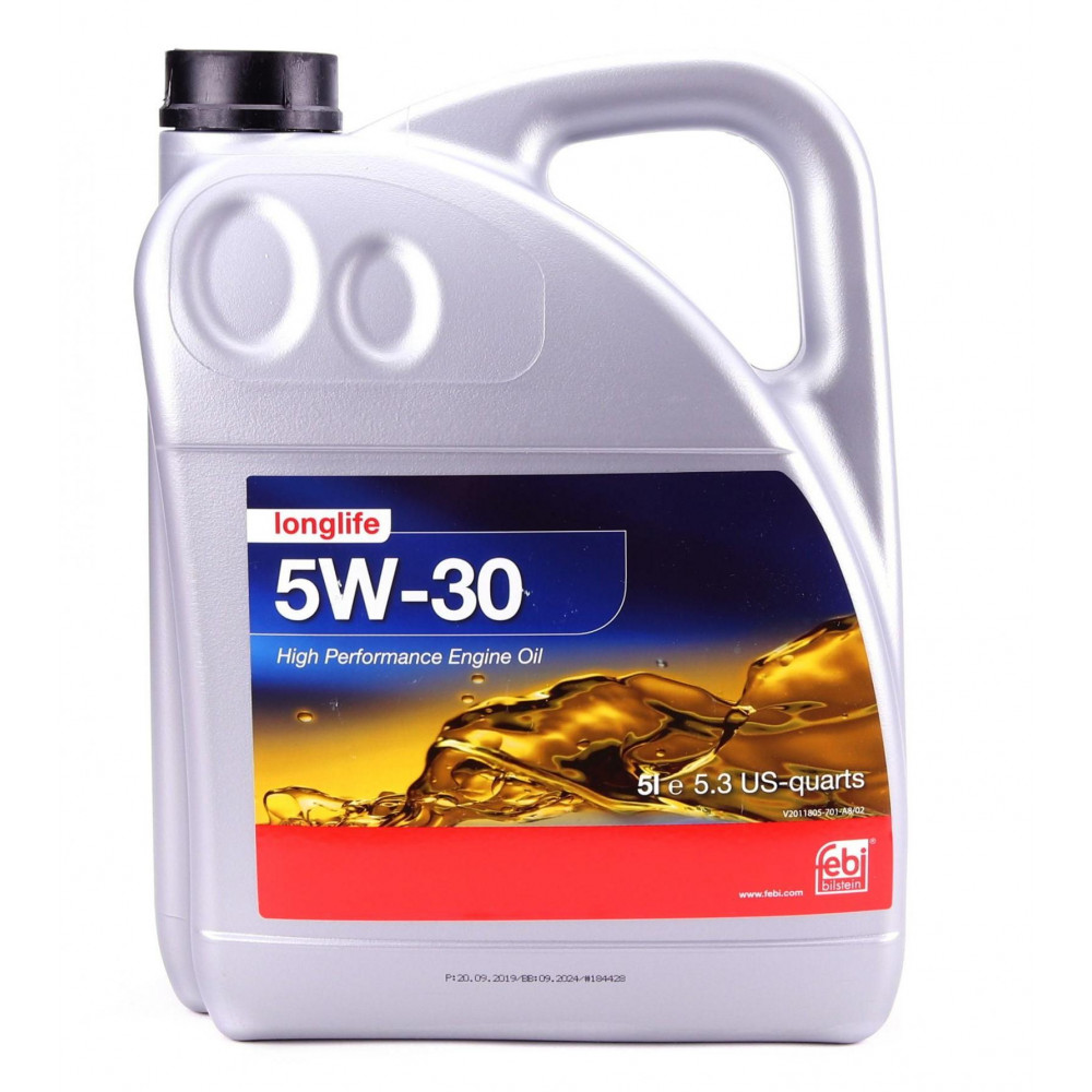 Олива Longlife 5W30 (5L) (GM Dexos 2/MB 229,51/229,52/VW 502 00/505 00/505 01)